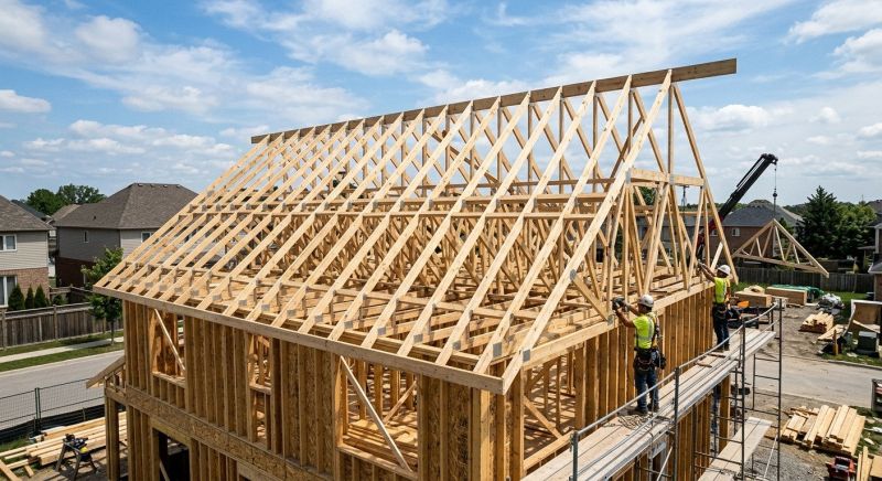 Roof Trusses Installation in Conroe, TX