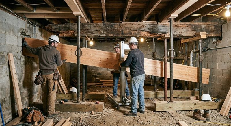 Wood Beam Replacement in Kansas City, KS