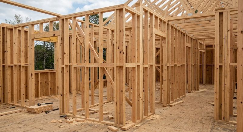 Basement Wall Framing in Conroe, TX