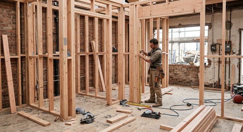 Bedroom Framing in Kansas City, KS