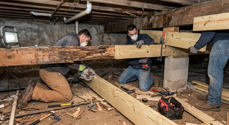 Underfloor Repair in Wilmington, NC