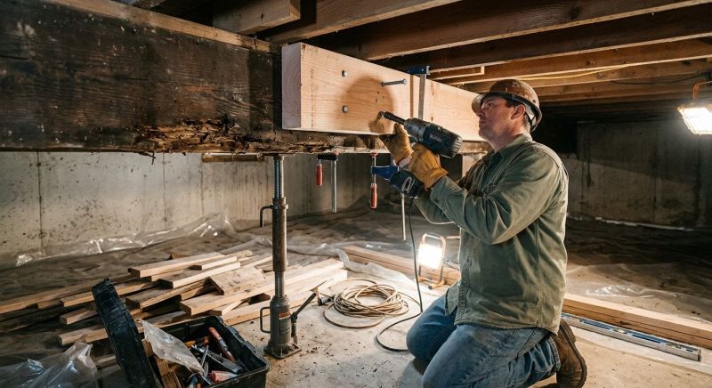 Wood Beam Repair in Wilmington, NC